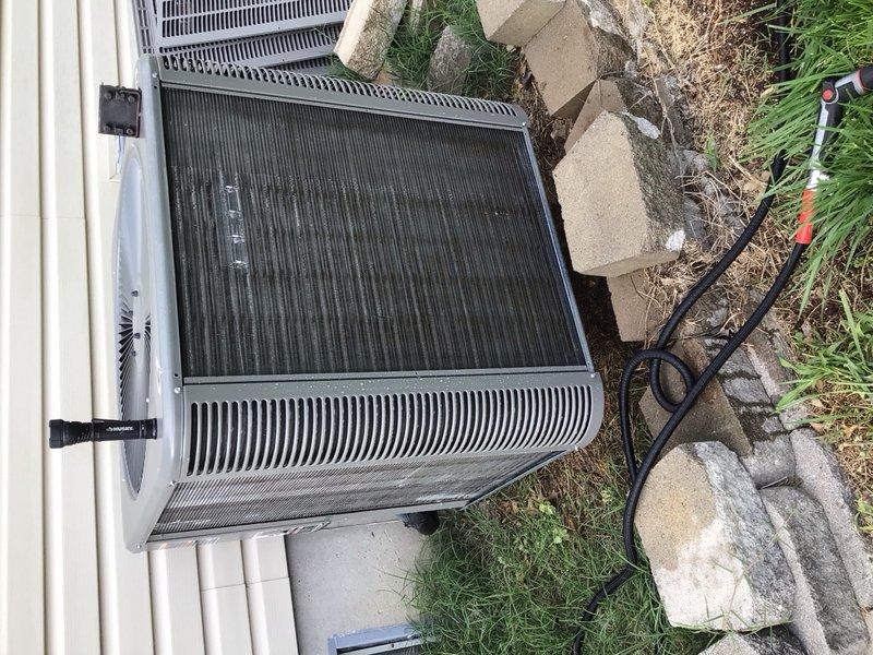 Completed comprehensive cooling maintenance and AC tune-up on Lennox system. Performed standard seasonal maintenance procedures including inspection of outdoor condenser unit, verification of proper airflow through cooling fins and louvers, and system operational testing. System confirmed working properly with all components functioning as designed.