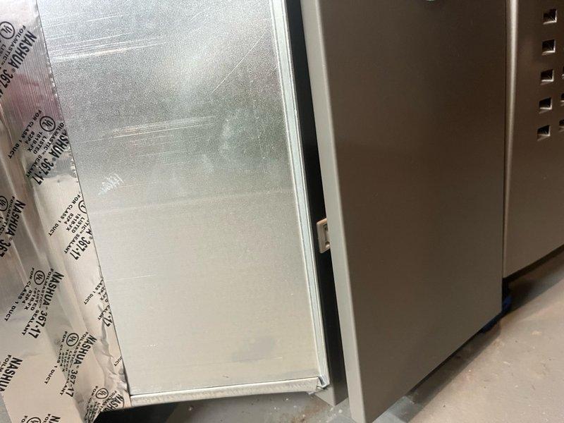 Responded to service call to verify installation of iWave electronic air filter on recently installed furnace in basement. Upon inspection of new furnace installation, confirmed iWave unit was properly installed and operational within the HVAC system. Documented equipment configuration with photos for customer records.