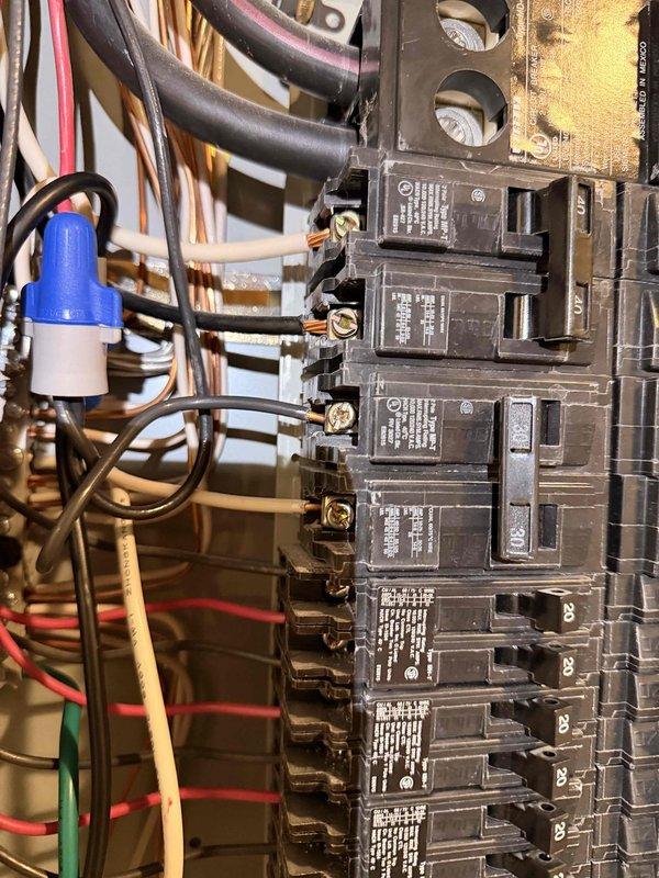 Installed PSP whole-home surge protection device in main electrical panel. Device was properly wired into the panel's bus system and mounted securely to protect all downstream circuits from voltage spikes and surges. Installation completed per manufacturer specifications with all connections verified for proper operation.