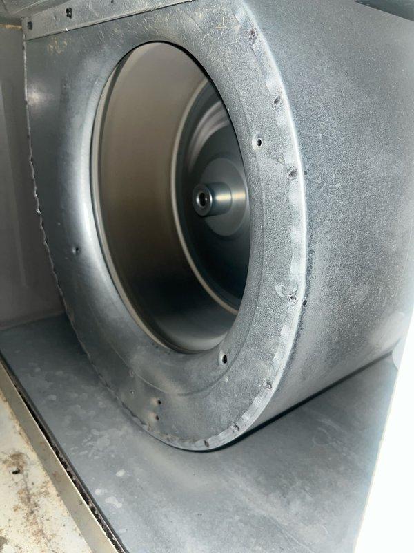 Completed annual cooling maintenance on 7-year-old Coleman system. Performed comprehensive AC tune-up including inspection of blower assembly and centrifugal fan wheel, verified proper operation of all components, and replaced air filters. System tested and confirmed operating within normal parameters with no issues found.