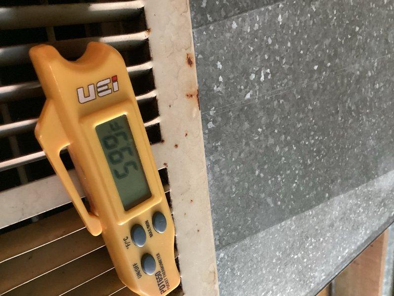 Completed comprehensive AC tune-up service on ground-level air handler unit as part of promotional maintenance agreement. Performed standard diagnostic testing including temperature differential measurements across evaporator coil, recording 96.5°F reading, inspected all accessible components including copper refrigerant lines, condensate drainage, and electrical connections. System operating within normal parameters with no deficiencies noted at time of service.