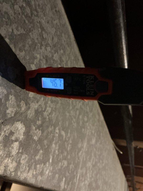 Completed cooling tune-up on single AC unit less than ten years old with condenser on pad and air handler in basement. Performed standard maintenance procedures including inspection of blower assembly, measurement and documentation of system temperatures and humidity levels registering 42.3°F and 02.5% respectively, and verification of all mechanical components for proper operation. Unit found to be functioning within normal parameters with no immediate repairs required.