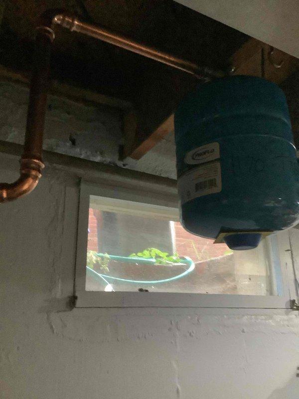 Successfully installed a 40-gallon gas tall water heater in the basement utility area with complete copper piping connections, pressure relief valve, and proper venting system. Installation included connecting hot and cold water lines with appropriate shut-off valves, securing the exhaust vent with proper elbow joints and clamps, and integrating the expansion tank into the plumbing system. All connections were tested for proper operation and the unit was verified to be functioning correctly per manufacturer specifications and local building code requirements for the City of University City.