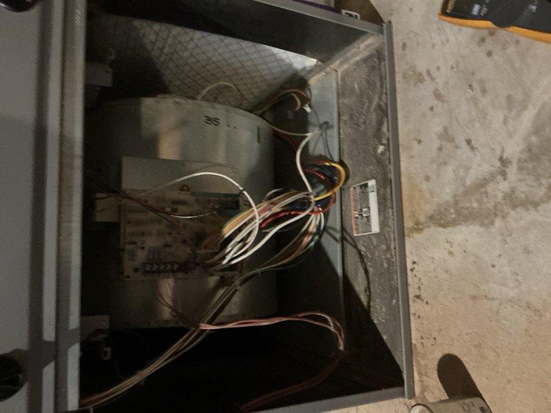 Completed comprehensive cooling maintenance tune-up on 12-year-old Heil HVAC system. Inspected and serviced all major components including blower motor assembly, electrical connections, and ductwork; replaced heavily soiled air filters with visible dust accumulation. System tested and confirmed operational upon completion.