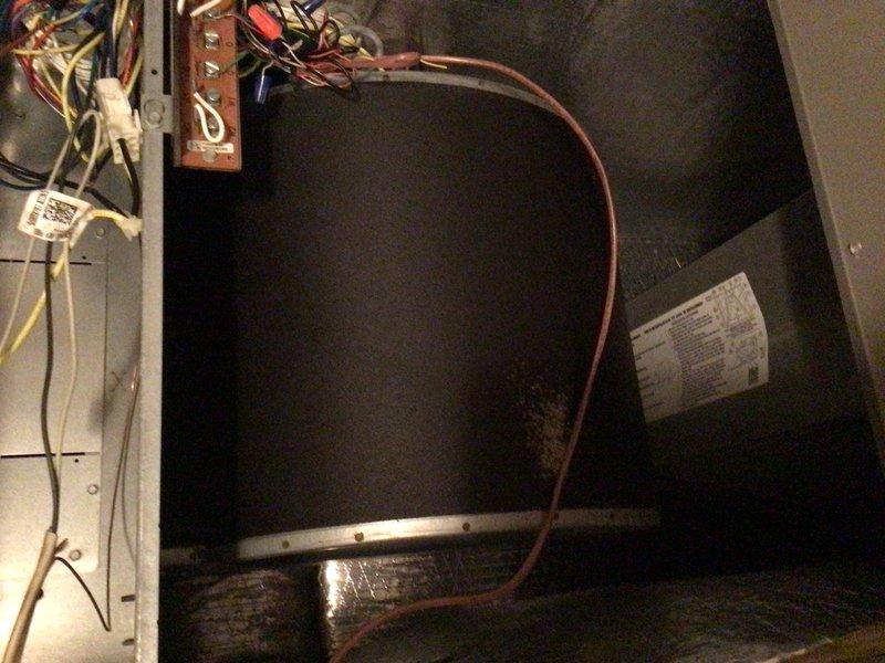 Completed cooling maintenance tune-up on HVAC system. Performed comprehensive inspection of unit interior components, verified electrical connections and wiring at terminal blocks, and inspected refrigerant lines. Replaced air filters with new Glasfloss 16x20x1 pleated filters. System tested and confirmed operational with all components functioning properly.