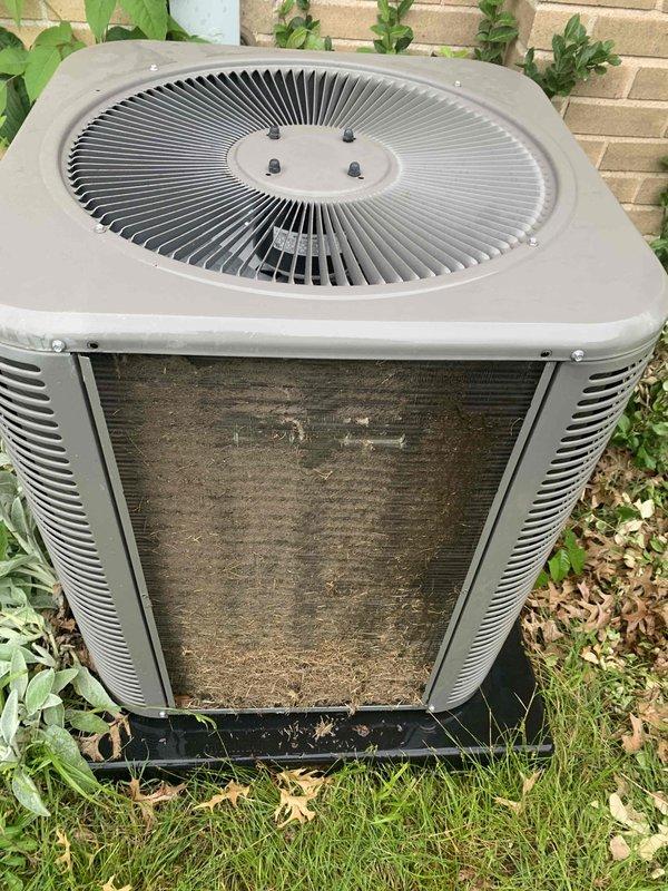 Completed comprehensive cooling system tune-up on 6-year-old ground-mounted AC unit. Performed full system inspection including electrical connections, refrigerant levels, and airflow verification. Replaced thermostat battery per customer request, inspected control board and wiring harness for proper operation, and cleaned condenser coil exterior surfaces. All components tested and operating within manufacturer specifications.
