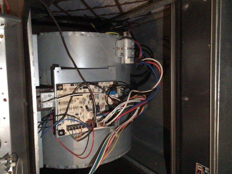 Completed comprehensive cooling maintenance on a 9-year-old air conditioning system. Performed standard tune-up procedures including inspection of condenser unit, electrical components, capacitor, control board, and wiring connections. All components found operating within normal parameters, and system confirmed working properly upon completion.