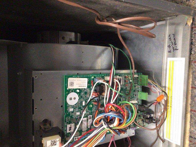 Completed cooling maintenance tune-up on 15-year-old Amana system. Inspected condenser coil assembly and control board, verified all electrical connections, and confirmed system operational. Customer advised of PMA renewal option for continued maintenance coverage.