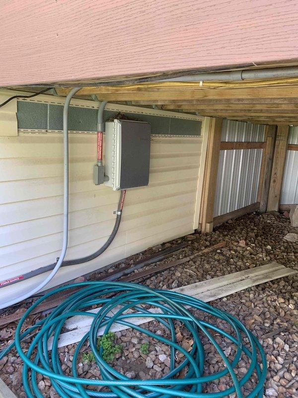Completed scheduled preventive maintenance on residential Generac standby generator unit. Performed comprehensive inspection of generator components, including visual assessment of electrical connections, conduit routing, and junction box installations. Inspected generator housing exterior condition, verified proper ventilation clearances, and documented equipment location relative to foundation and utility access points. All systems operating within normal parameters upon completion of maintenance service.