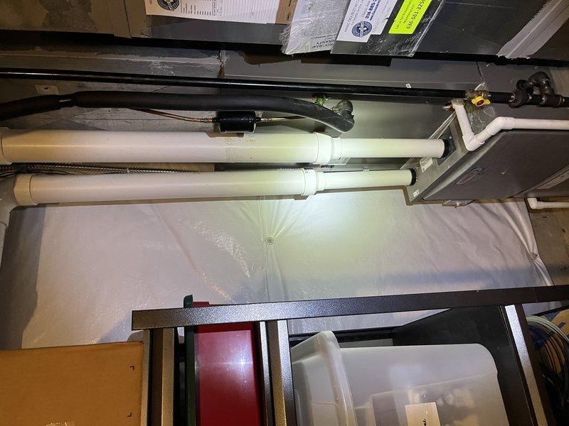 Completed comprehensive cooling tune-up on 10-year-old residential air conditioning system located at side of home. Performed standard maintenance protocol including inspection of attic-mounted air handler, ductwork connections, condensate drain lines, and all associated components. Unit operating within normal parameters upon completion of service.