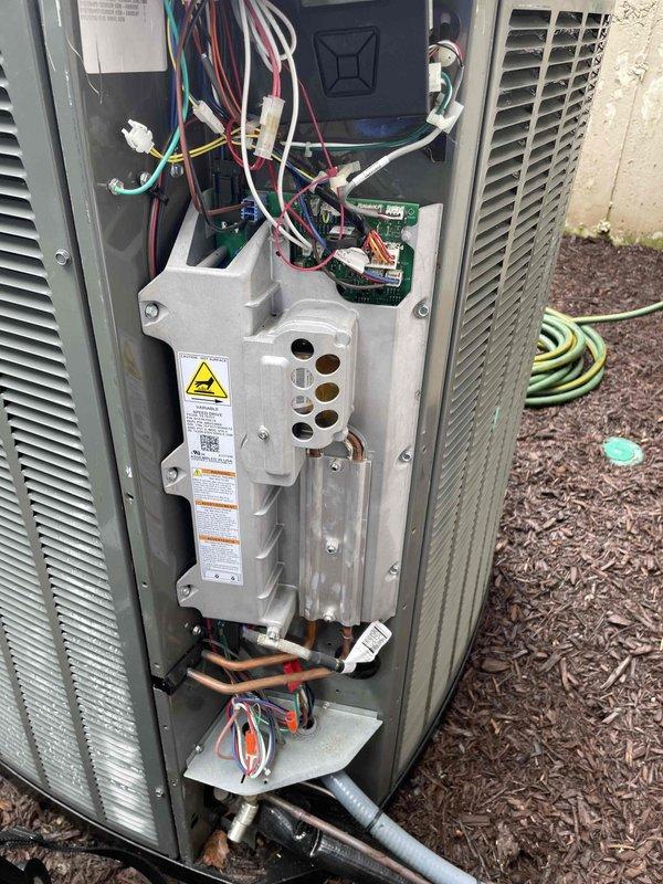 Completed comprehensive cooling maintenance on three HVAC systems, performing standard tune-up procedures on all units. Replaced air filtration media with new pleated filters, inspected electrical components including capacitors and control boards, verified proper refrigerant line connections, and confirmed all systems are operating within normal parameters.