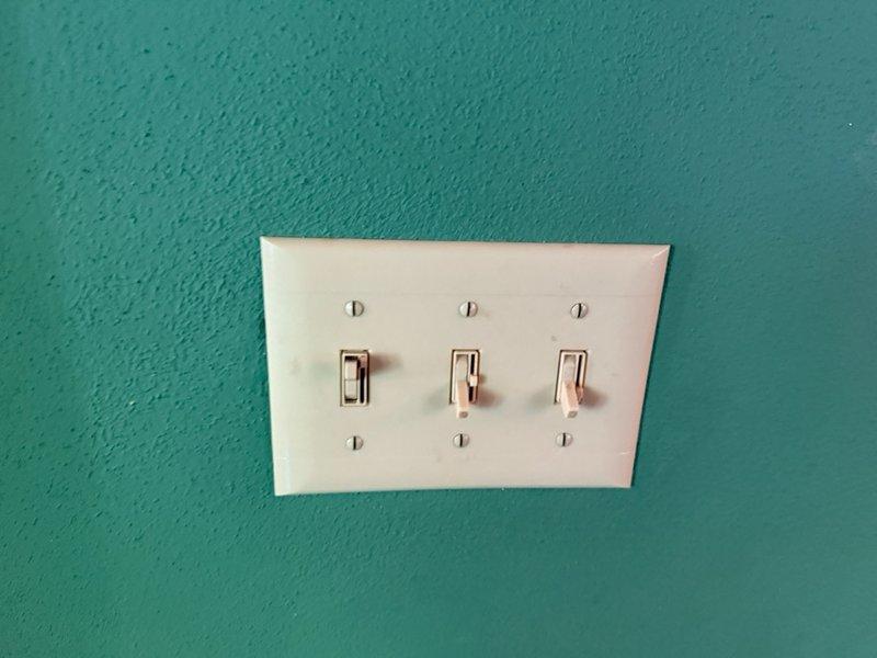 Replaced defective light switches in the kitchen and upstairs TV room, restoring proper operation to lighting controls. Additionally, installed a new light fixture in the basement area with drop-down ceiling, ensuring secure mounting and proper electrical connections. All switches and fixtures tested and verified operational upon completion.