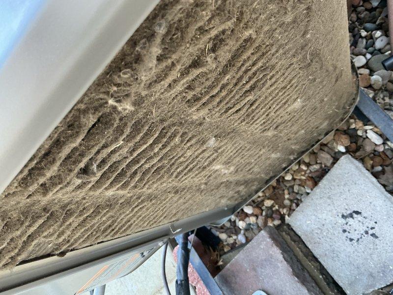 Completed comprehensive cooling maintenance tune-up on 9-year-old air conditioning system. Performed standard inspection of condenser unit, replaced heavily soiled air filter that showed significant accumulation of dirt and debris, cleaned condenser coils, and verified proper system operation. Unit tested and confirmed operating within normal parameters upon completion.
