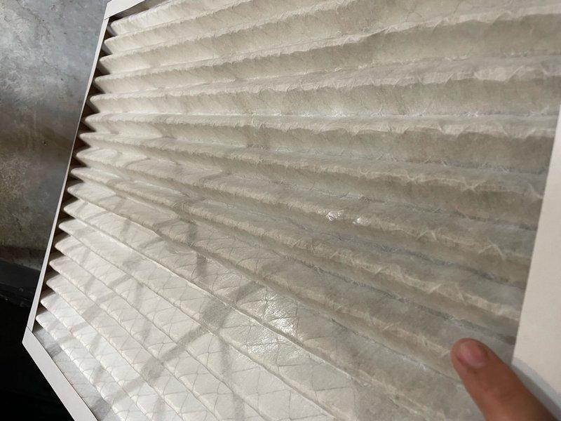 Completed comprehensive tune-up service on single outdoor AC unit per Home Depot work order. Performed standard maintenance protocol including inspection of blower motor assembly, electrical connections, and control components within air handler compartment. Replaced heavily soiled pleated air filter that showed significant dust and debris accumulation, which was restricting airflow and reducing system efficiency.