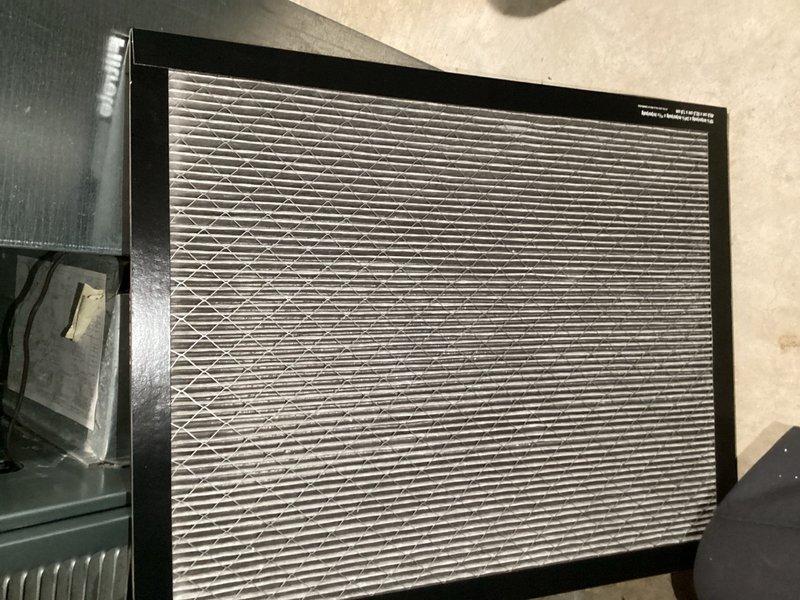 Completed scheduled HVAC tune-up maintenance on single residential unit located at side of house. Performed standard system inspection and replaced air filter with new pleated media filter. Verified proper airflow through return air grille and confirmed filter housing integrity. System operational and running within normal parameters upon completion.