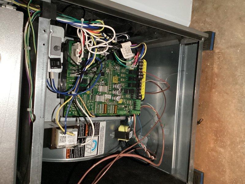 Completed comprehensive cooling system tune-up and maintenance inspection. System tested and confirmed operational with all components functioning within normal parameters. Inspected air filter showing moderate dust accumulation and verified control board wiring connections, relay operation, and electrical components for proper operation.