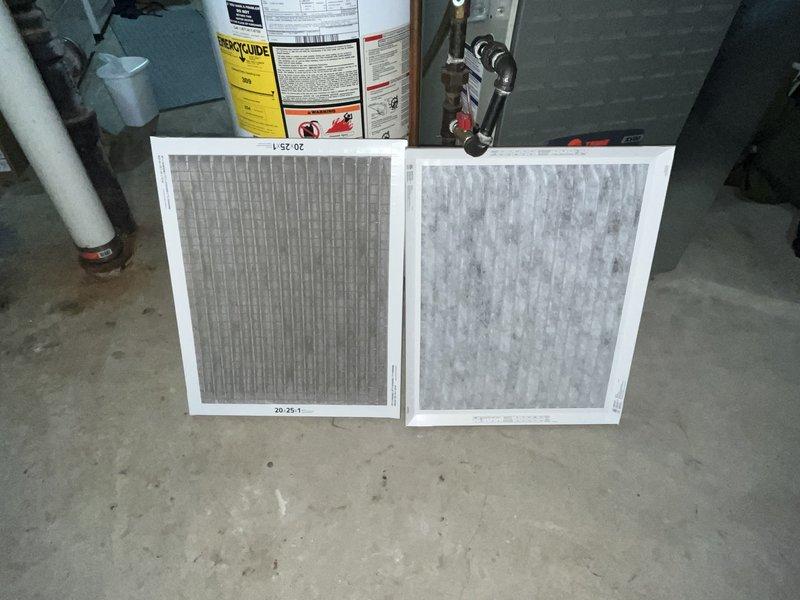 Performed comprehensive cooling system tune-up on outdoor condensing unit. Completed full system inspection including condenser coil assessment, fan operation verification, and refrigerant level check. Replaced heavily soiled air filter with clean filter to restore proper airflow and system efficiency.