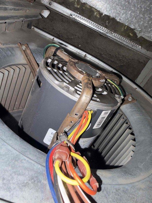 Completed annual air conditioning tune-up on a 2005 Trane system. Performed comprehensive inspection of blower motor assembly, verified electrical connections, and tested refrigerant lines. Measured amperage draw at 0.94 amps using clamp meter and confirmed system temperatures within normal operating parameters. Cleaned accessible components, inspected air handler unit, and verified proper system operation upon completion.