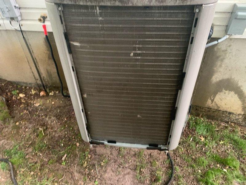 Completed comprehensive cooling maintenance and tune-up on a 3-year-old Lennox air conditioning system per Home Depot work order #F59381724. Performed full system inspection of outdoor condenser unit, verified proper operation of compressor and fan motor, cleaned condenser coils, checked refrigerant levels and electrical connections, and confirmed system was cooling effectively with no deficiencies noted. Unit was found in good working condition and left operational upon completion of preventive maintenance service.