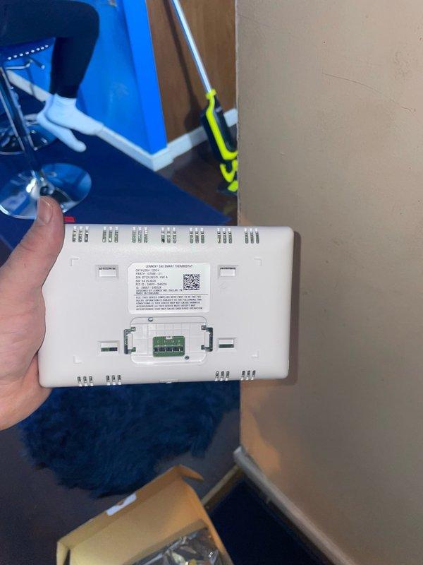 Responded to no cooling complaint on 3-year-old Lennox system with urgent light illuminated on thermostat panel. Found S40 thermostat displaying "Setup Pending" status with system not responding to cooling calls despite 78°F indoor temperature against 70°F setpoint. Removed thermostat from wall mount, accessed internal circuit board, and completed system configuration setup that was left incomplete following previous service visit. Verified thermostat communication with HVAC unit, cleared urgent status indicator, confirmed cooling cycle initiation, and restored normal system operation with proper temperature control functionality.