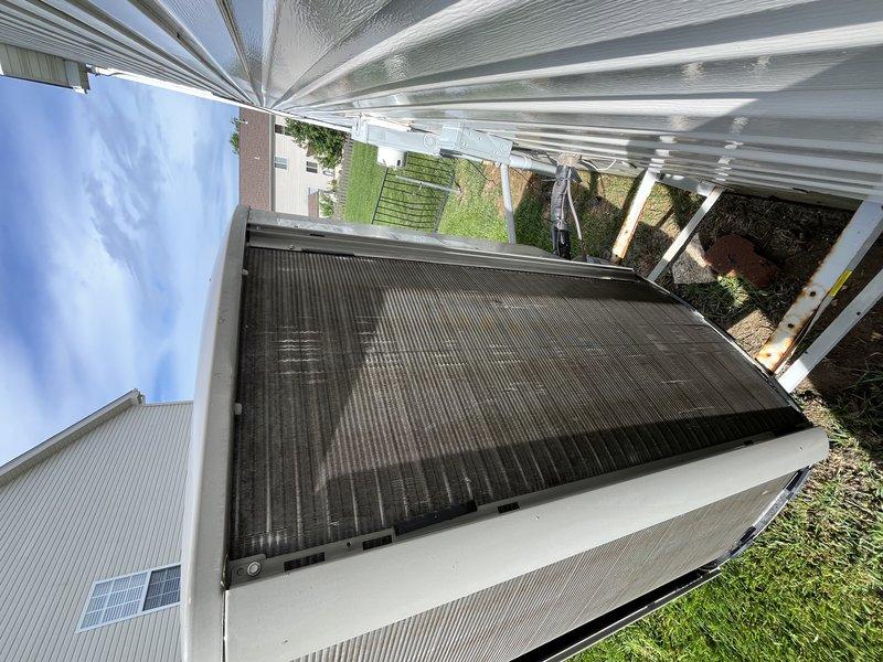 Responded to callback for 4-year-old Lennox AC unit that was completely unresponsive with no power. Upon arrival, diagnosed and resolved the no-power condition, restoring full operation to the system. Completed exterior coil cleaning on the condensing unit that was previously incomplete from prior visit.