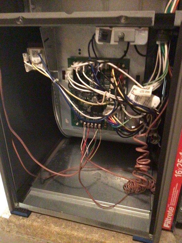 Completed cooling maintenance tune-up on 1-year-old Lennox unit. Inspected electrical control panel components, circuit board connections, and all wiring harnesses; verified proper operation of control circuits and safety devices. Examined evaporator coil assembly, noting dust and debris accumulation on fins; coil remains structurally sound with adequate heat transfer capability. System tested and confirmed operational with all parameters within manufacturer specifications.