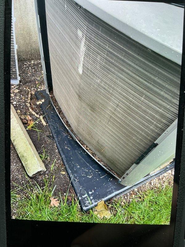 Completed comprehensive U10 cooling tune-up maintenance on two residential HVAC systems. Performed full system inspection on both units, including outdoor condenser unit located on side of property and indoor air handler components. Inspected blower motor assembly, electrical connections, and control modules. Noted significant debris accumulation around exterior unit including leaves, dirt, and organic matter in recessed installation area. Documented existing conditions of both systems through photographic inspection. All standard preventative maintenance protocols executed per U10 specifications on both cooling systems.