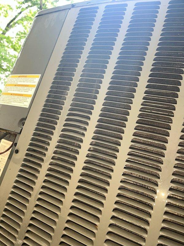 Completed comprehensive cooling maintenance tune-up on 9-year-old air conditioning system. Performed full system inspection of outdoor condenser unit, cleaned and replaced aluminum mesh air filters, verified proper airflow through ventilation grilles, and confirmed system operational status. All components functioning within normal parameters upon completion.