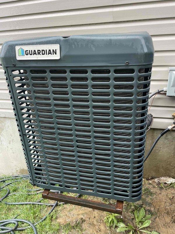 Completed comprehensive cooling system tune-up on Guardian brand air conditioning unit U10 located in side yard. Performed standard maintenance protocol including inspection of condenser unit, verification of proper operation, and assessment of air filter condition. Filter showed moderate dust and dirt accumulation consistent with normal usage, indicating system has been operating effectively. All components inspected and found to be in satisfactory working condition with no immediate repairs required.