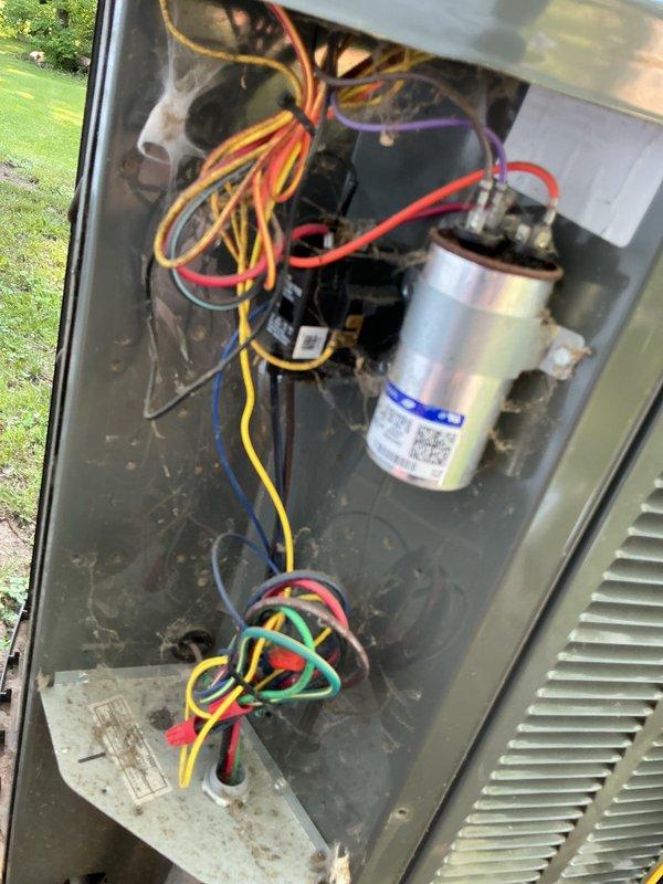 Completed spring maintenance tune-up on 4-year-old Trane air conditioning system with no reported issues. Performed comprehensive inspection of outdoor condensing unit, including electrical testing of capacitor and contactor operation, verification of proper voltage and amperage readings, and visual assessment of all wiring connections. Cleaned debris from unit interior and confirmed system operating within manufacturer specifications.