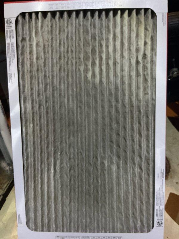 Completed comprehensive cooling system tune-up on 16-year-old raised basement unit. Performed standard maintenance protocol including condenser coil inspection, which showed clean fins and coils in good condition, and replaced dirty air filter with fresh pleated media filter. Verified system operation and discussed preventive maintenance agreement renewal options.