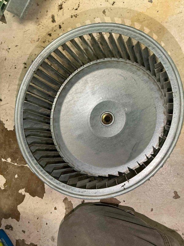 Performed level one maintenance service on HVAC system, including thorough blower wheel cleaning and evaporator coil cleaning. Removed blower wheel assembly from unit for detailed cleaning to restore proper airflow and system efficiency. Cleaned evaporator coil to remove accumulated dirt and debris, improving heat transfer and overall system performance.