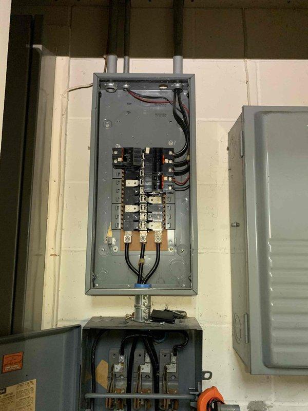 Responded to no power condition affecting two HVAC units. Upon arrival, performed voltage testing at the electrical service panel and discovered loss of power to dedicated HVAC circuits. Troubleshot the panel using digital multimeter to verify incoming power supply and tested individual breaker connections. Identified faulty breakers supplying the HVAC units, replaced defective breakers, and restored proper electrical connections to both systems. Verified correct voltage readings at all terminals and confirmed both HVAC units received proper power upon restoration.