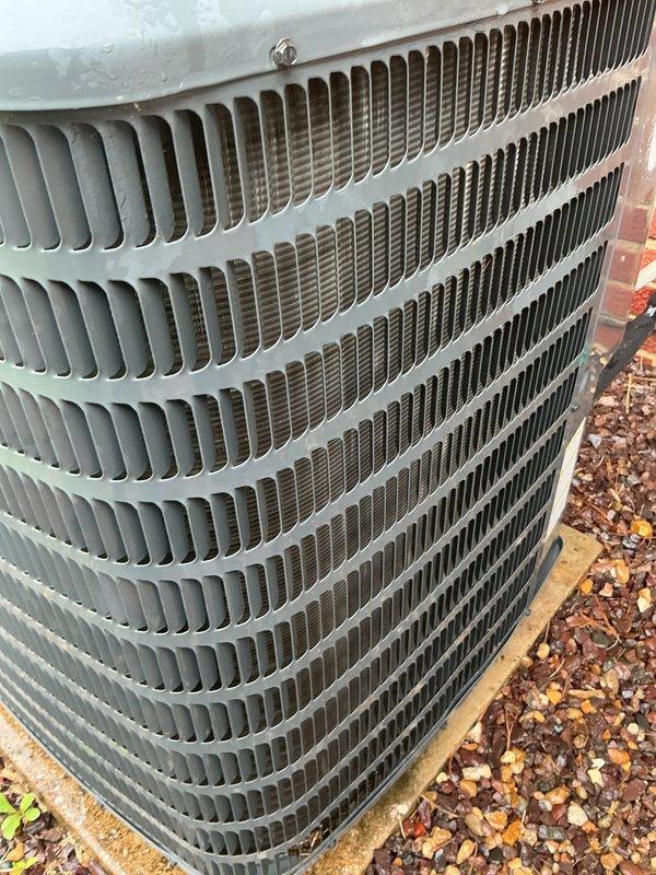Completed cooling system tune-up on outdoor condenser unit located in backyard. Performed comprehensive maintenance inspection on system over 10 years old, including cleaning condenser coils, checking refrigerant levels, testing electrical connections, and verifying proper thermostat operation. All components found operating within normal parameters, and system is functioning efficiently for continued cooling performance.