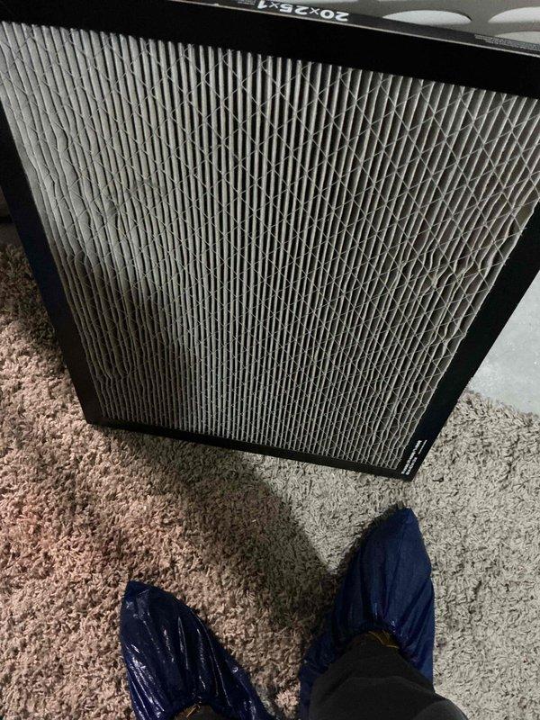 Completed preventative maintenance tune-up on residential air conditioning system located on side of home. Performed comprehensive inspection of blower motor assembly, refrigerant lines, and internal components, verifying proper operation and connections. Replaced air filter with new 20x25x1 pleated filter to ensure optimal airflow and system efficiency.