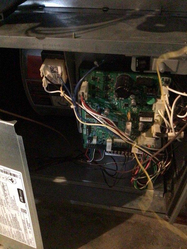 Completed comprehensive cooling maintenance tune-up on dual Lennox system including newer Lennox WT 07-2028 unit and 23-year-old Lennox unit. Performed standard preventive maintenance procedures including inspection of control board and electrical connections, verification of all wire terminations, and assessment of condenser coil condition which showed moderate accumulation of dirt and debris between fins. System tested and confirmed operational with all components functioning properly at time of service.