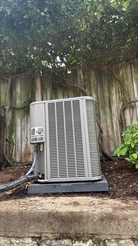 Replaced failed compressor on outdoor condensing unit with serial number 1923d43199. Removed defective compressor, installed new Lennox replacement unit with updated electrical plug, verified all wiring connections within control panel, and documented both old and new compressor nameplate information per service requirements. System restored to full operational status with backup system available during repair period.