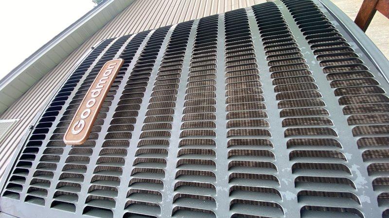 Completed comprehensive cooling maintenance on 15-year-old Goodman air conditioning system. Performed standard AC tune-up procedures including inspection of outdoor condenser unit, verification of proper airflow through coil fins, and evaluation of indoor air handler components. Installed new 16x20 air filter at indoor unit, inspected blower motor assembly, and verified all mechanical components operating within normal parameters. System tested and confirmed working properly with no deficiencies noted.