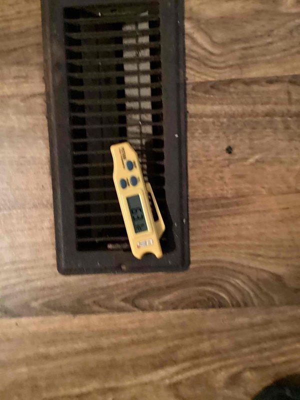 Responded to no cooling call with reported evaporator coil freezing issue. Upon arrival, found 2015 system with history of repeated coil freeze-ups. Performed diagnostic evaluation of indoor air handler and evaporator coil assembly, checked airflow across coil, and measured system temperatures and pressures. Documented equipment conditions with photos showing evaporator coil configuration, refrigerant line connections, and system components. Customer had been previously advised to turn off cooling system and run fan only to allow coil to thaw before service arrival.