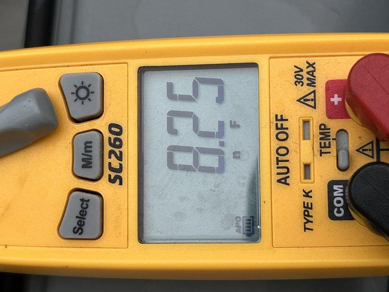 Completed routine cooling system tune-up and maintenance inspection. Performed temperature diagnostics using calibrated testing equipment, recording supply air temperature of 55.5°F to verify proper cooling operation. All accessible system components were evaluated and found to be functioning within normal parameters, with no immediate service needs identified at time of inspection.