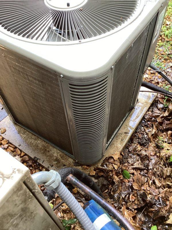 Completed comprehensive tune-up maintenance on two residential HVAC systems per Home Depot work order F58694171. Performed standard preventive maintenance protocol on outdoor condenser units, including inspection of all accessible components, cleaning of debris and leaf accumulation from around units and grilles, verification of proper airflow through louvered panels and fan guards, and system operational assessment. Both units found in serviceable condition with no accessories requiring attention at time of service.