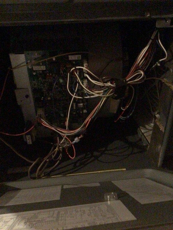 Completed comprehensive cooling tune-up on 15-year-old residential AC unit located on side of home. Performed full system inspection including electrical connections, control board functionality, and refrigerant circuit evaluation. Replaced air filter with new 20x20 pleated media filter to ensure proper airflow and system efficiency.