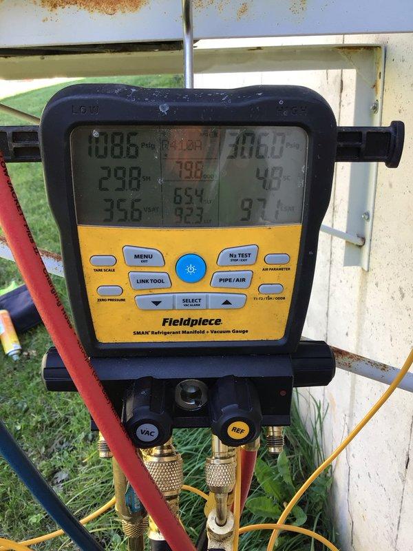 Completed preventative maintenance tune-up on 13-year-old residential air conditioning system. Performed comprehensive inspection of outdoor condensing unit and indoor air handler, including electrical connections, wiring harnesses, and blower assembly components. Utilized refrigerant manifold gauges to measure system pressures and temperatures, verifying proper refrigerant charge and operational parameters within manufacturer specifications.