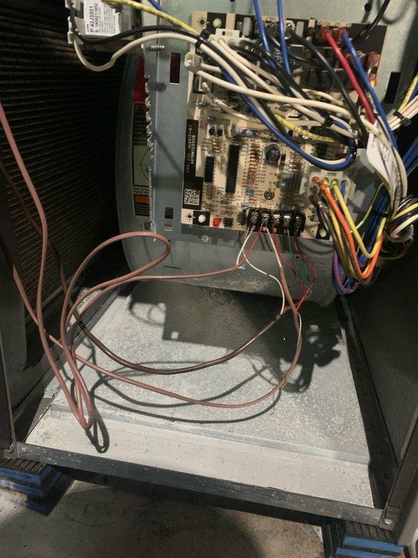 Completed comprehensive tune-up service on two 6-year-old outdoor AC units per Home Depot work order. Performed standard maintenance procedures including inspection of control board and electrical connections, verified proper wiring integrity across all terminal blocks and relays, and assessed air filtration media condition. Both systems were found in functional operating condition with all components operating within normal parameters.