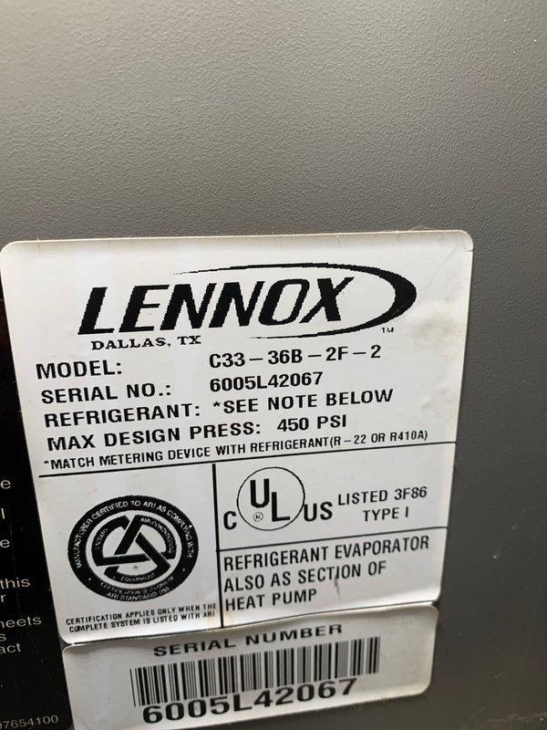 Completed seasonal tune-up maintenance on a 36-year-old York air conditioning system with Lennox evaporator coil located at side of house. Performed comprehensive inspection, cleaning, and testing of all system components to ensure optimal performance and efficiency for the cooling season.