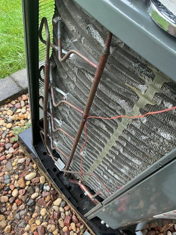 Replaced faulty suction temperature sensor on outdoor heat pump unit under warranty. Verified system operation and cleared all alerts on Trane thermostat interface upon completion. Unit restored to normal heating and cooling operation with proper temperature monitoring functionality.