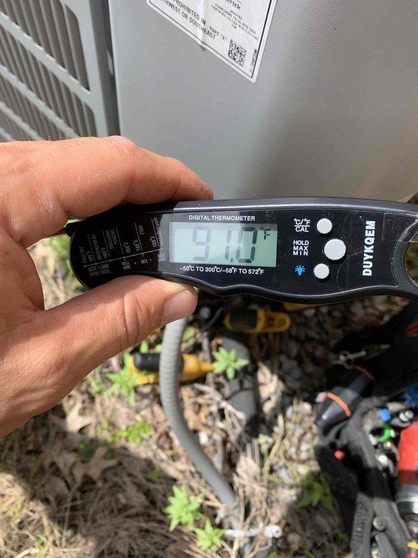 Responded to no cooling complaint on 4-year-old outdoor AC unit. Upon arrival, performed system diagnostics and inspected electrical components within control panel. Verified contactor operation and electrical connections, all wiring properly secured with cable ties and no visible damage observed. Measured supply air temperature at 41.7°F, confirming system is now cooling properly. Unit tested and returned to normal operation.