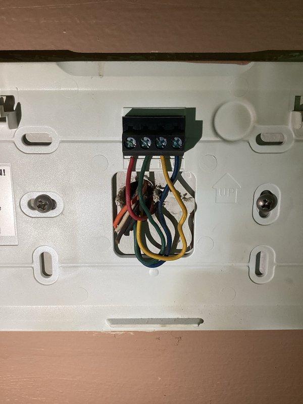 Completed installation of Lennox S40 Smart Thermostat (catalog number 22024, part number 107086-01) as a return visit with proper equipment. Successfully wired and mounted the new thermostat, connecting all necessary low-voltage wires to the terminal block, and removed old unit from service. System tested and operational upon completion.