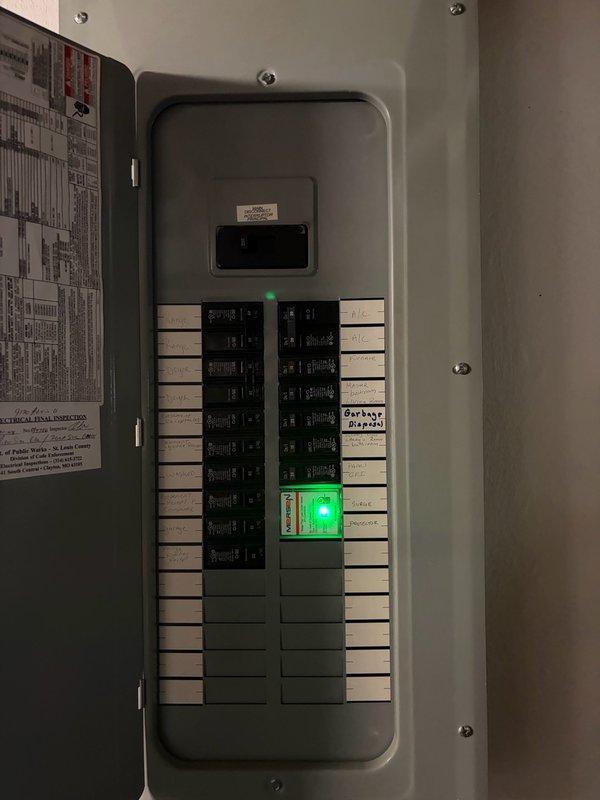 Installed customer-supplied ceiling fan at residential property. Verified electrical panel configuration and circuit availability, confirmed proper breaker sizing and wiring compatibility, then completed installation and tested fan operation to ensure proper functionality.