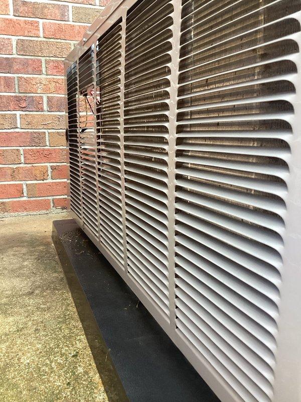 Responded to no cooling complaint with indoor temperature at 81°F and system running continuously. Upon inspection, found outdoor condensing unit with heavily weathered copper refrigerant lines and aged electrical connections showing significant environmental exposure. Performed diagnostic evaluation of outdoor unit components, inspected condenser coil fins through louver grille, and assessed overall system condition. Unit displayed substantial dirt and debris accumulation on both internal and external components. Documented equipment condition with photographs showing corroded piping, aged wiring, and compromised connections at outdoor unit. Completed system assessment for elderly residents requiring immediate cooling restoration.